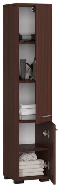 AKORD FIN Fürdőszobai Oszlopszekrény 140cm Wenge