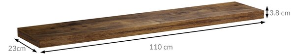FIGO+ fali polc konzollal, 110 cm, sötét tölgy Casaria