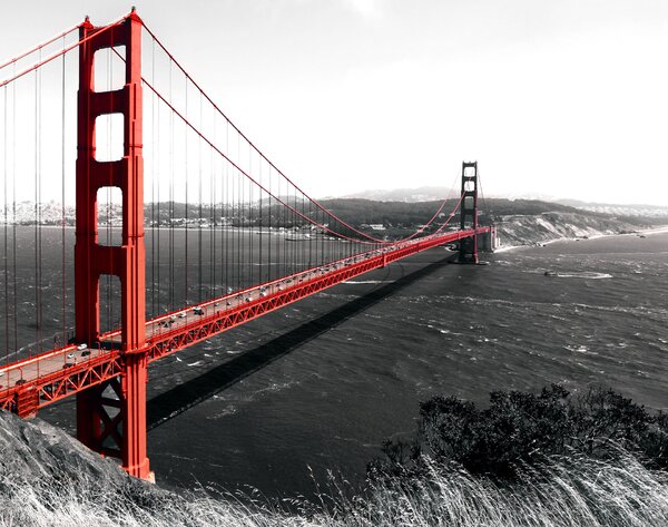 Poszter tapéta Golden Gate Bridge papír 254 x 184 cm papír 254 x 184 cm