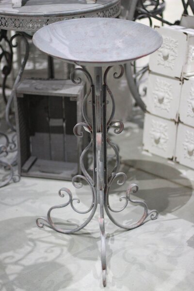 Szürke "Romance" háromlábú kisasztal 76cm