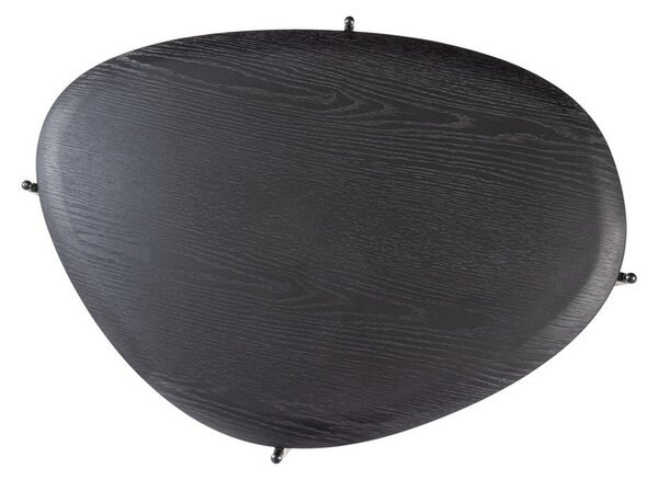 Fekete dohányzóasztal 67x92 cm Kota – WOOOD