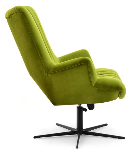 Relax fotel Elesenta (bársony + fekete). Akció -17%