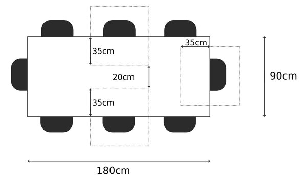 SUNO CAMBRIDGE koloniál étkezőasztal 180-260x90cm, masszív akác