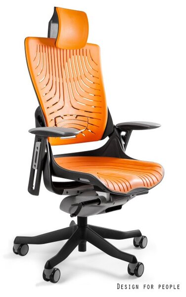 UNIQUE WAU 2 ELASTOMER ergonomikus irodai szék, fekete váz-mango