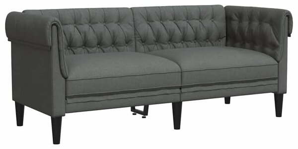Nappali Kanapé 3 pcs Sötétszürke 201,5 x 74,5 x 74,5 cm szövet