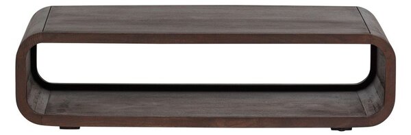 Sötét natúr színű mangófa dohányzóasztal 60x120 cm Kinu – WOOOD