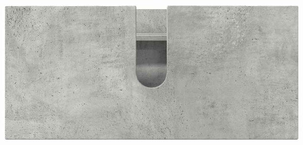 Fürdőszoba bútor szett 4 db Beton Szürke 35 x 30 x 192 cm