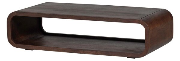 Sötét natúr színű mangófa dohányzóasztal 60x120 cm Kinu – WOOOD