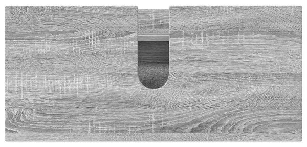 Fürdőszoba bútor szett 4 db Szürke Sonoma 35 x 30 x 192 cm
