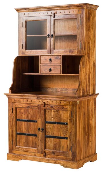 CAMBRIDGE HONEY tálalószekrény masszív akác, mézszínű 196x106 cm