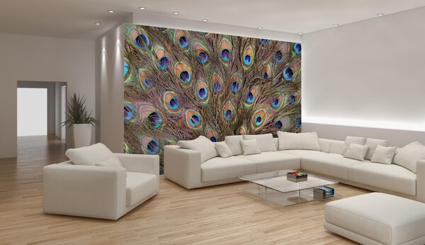 Poszter tapéta Pávatoll vlies 208 x 146 cm vlies 208 x 146 cm