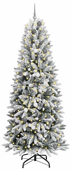 Mű karácsonyfa Fehér 240 cm PVC és műanyag és acél és PE