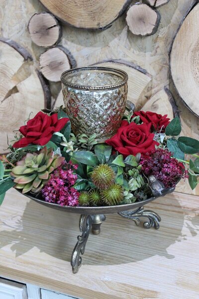 "Secret garden" asztali művirág dekoráció 30cm