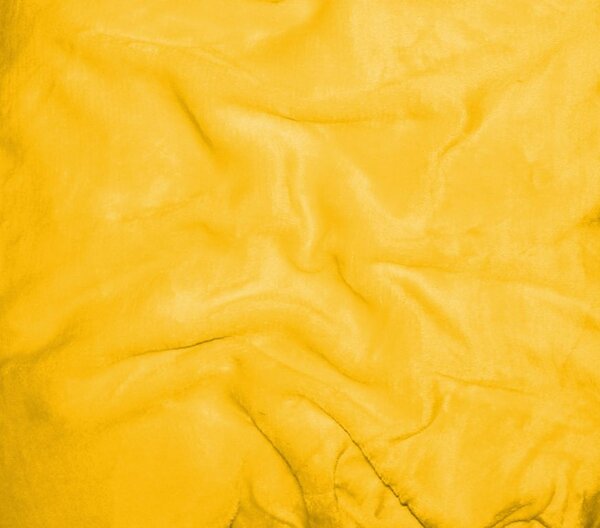 Lepedő mikroplüss 90 x 200 cm - sárga