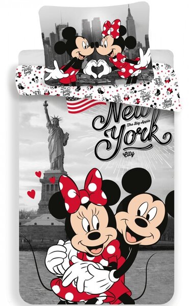 Disney Minnie New York ágyneműhuzat 140×200cm, 70×90 cm