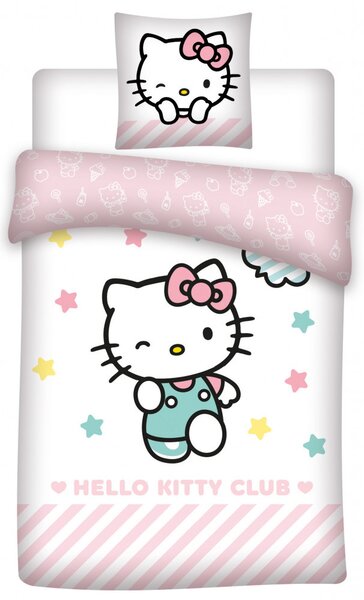 Hello Kitty Ágyneműhuzat 140×200cm, 70×90 cm