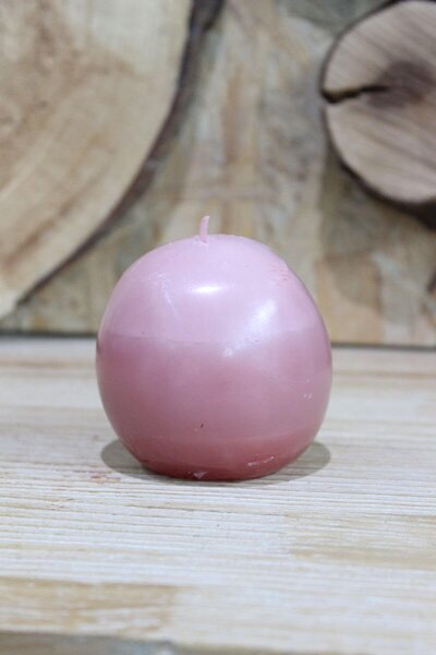 Sötét rózsaszín gömb alakú illatgyertya 7cm