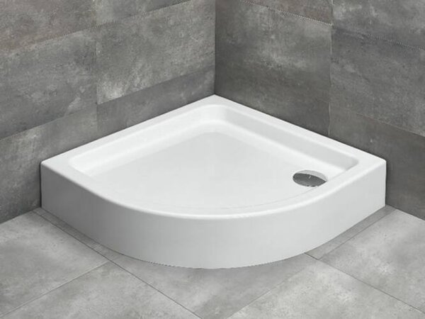 Radaway Laros A - 85 íves zuhanytálca 850×850×170x70+Szifon