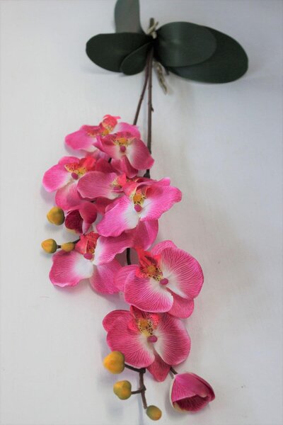 Rózsaszín két szárú mű orchidea 67cm