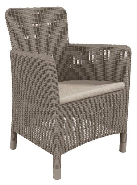 Kerti szék TRENTON Cappuccino 63 x 85 x 60 cm