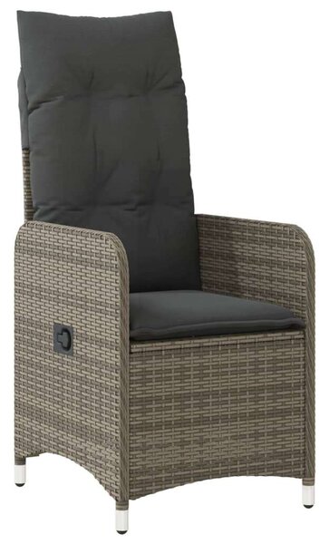 VidaXL Polyrattan Kerti Bútor - 8 Személyes Bisztró Szett - Szürke