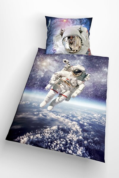 Glamonde 3d ágyneműhuzat Astronaut cipzárral 140×200 cm