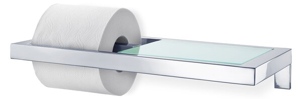 Blomus MENOTO toalettpapír-tartó, fényes rozsdamentes acél és üveg