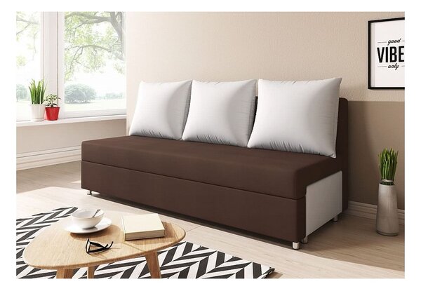 LISA kanapé, barna/fehér (alova 68/pdp)