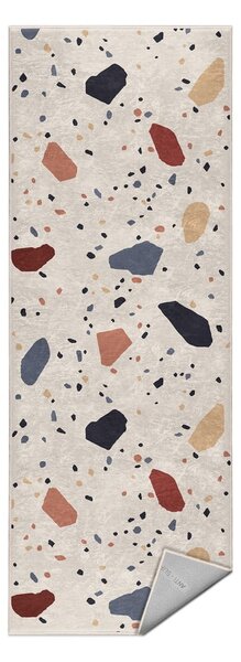 Krémszínű mosható futószőnyeg 60x230 cm Cracked Terrazzo – Mila Home