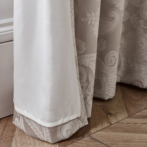 Bézs jacquard függöny szett 2 db-os 168x229 cm Opulent Jacquard – Catherine Lansfield