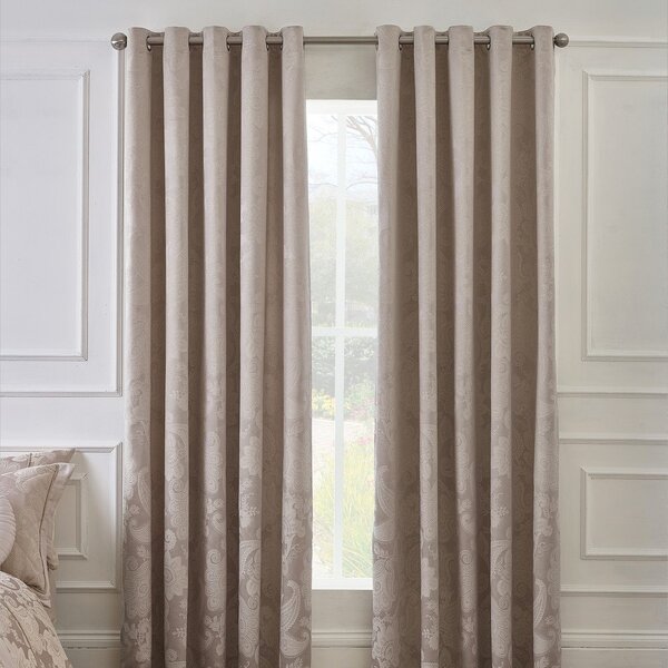 Bézs jacquard függöny szett 2 db-os 168x229 cm Opulent Jacquard – Catherine Lansfield