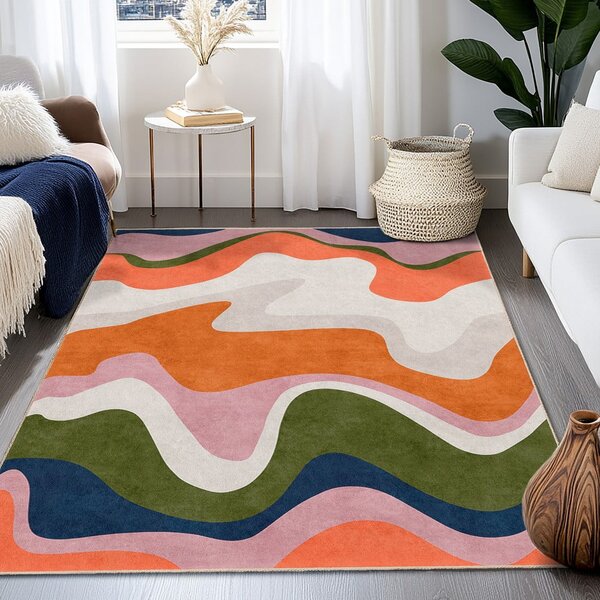 Narancssárga mosható szőnyeg 120x180 cm Squiggly Orange – Mila Home