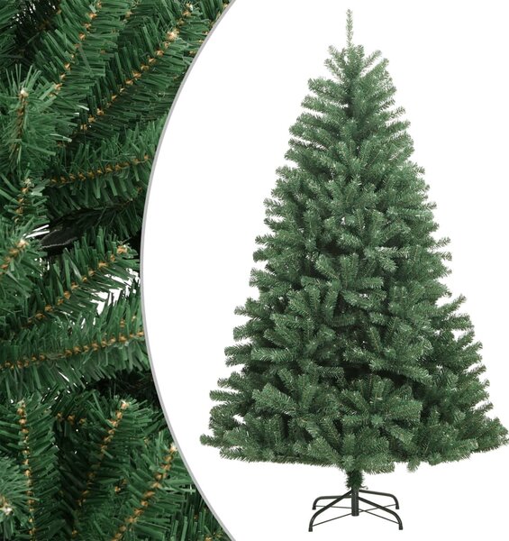 Zöld csuklópántos műkarácsonyfa állvánnyal 150 cm