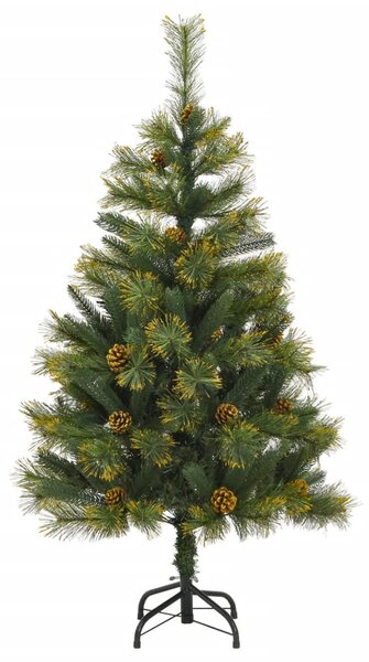 Csuklópántos műkarácsonyfa tobozzal 120 cm