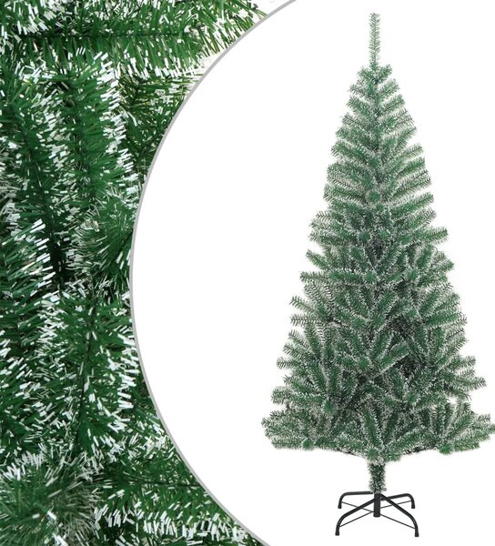 Zöld műkarácsonyfa hóval 210 cm