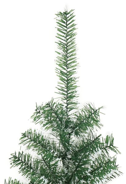 Zöld műkarácsonyfa hóval 210 cm