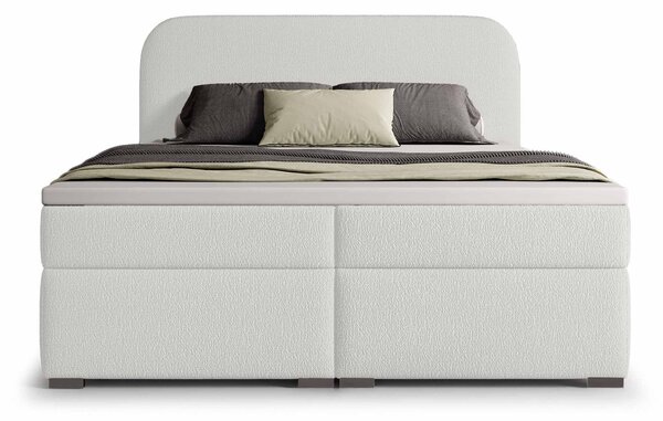 GAVIN ágyneműtartós boxspring ágy 140x200 - fehér