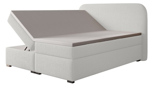 GAVIN ágyneműtartós boxspring ágy 140x200 - fehér
