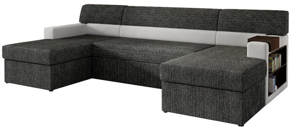 NORRIS ágyazható U alakú ülőgarnitúra, 310x85x160 cm, berlin 02/soft 017