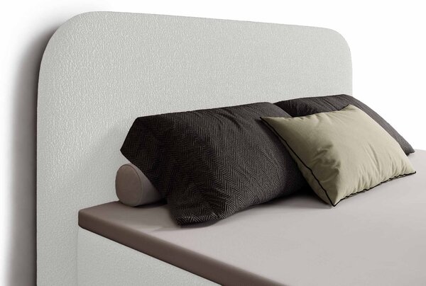 GAVIN ágyneműtartós boxspring ágy 140x200 - fehér