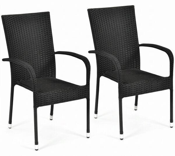 Paris kerti rattan szék szett, 2 db, 2 szék