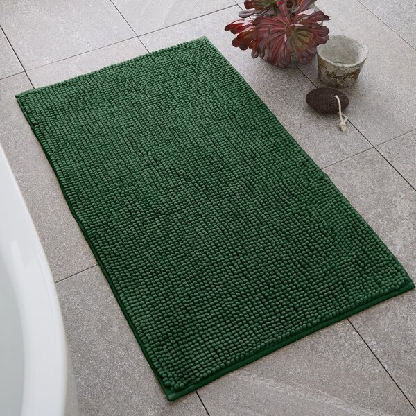 Sötétzöld fürdőszobai kilépő 50x80 cm Bobble – Catherine Lansfield