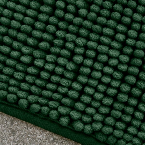 Sötétzöld fürdőszobai kilépő 50x80 cm Bobble – Catherine Lansfield