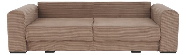 KONDELA Extra tágas kanapé, világosbarna, bézs, krém színű, GILEN BIG SOFA