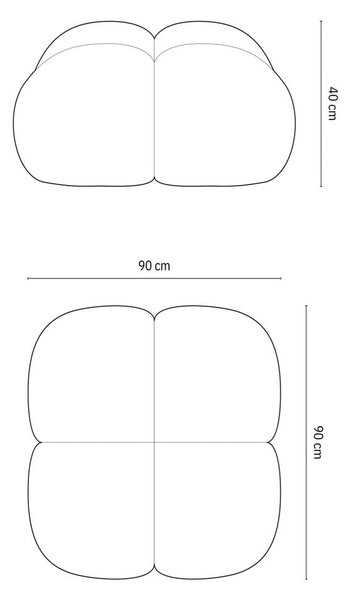 Bézs lábtartó Loretto – Cosmopolitan Design