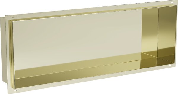 Mexen X-Wall-NR, falra szerelhető polc gallér nélkül 60 x 20 cm, fényes arany, 1951602010