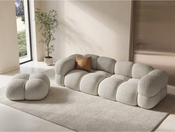 Bézs bársony lábtartó Loretto – Cosmopolitan Design