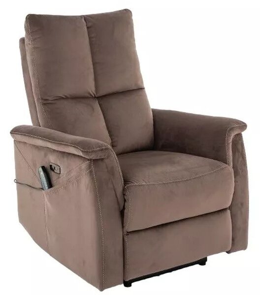 Neptun M Velvet Elektromos Masszázsfotel Bársony Cappuccino