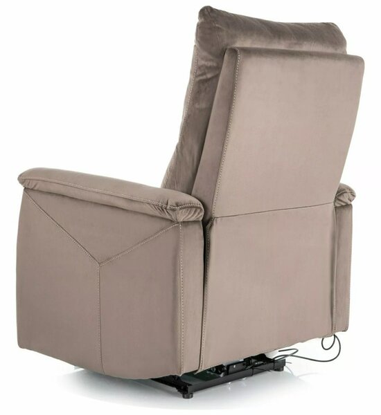 Neptun M Velvet Elektromos Masszázsfotel Bársony Cappuccino