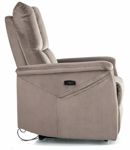 Neptun M Velvet Elektromos Masszázsfotel Bársony Cappuccino